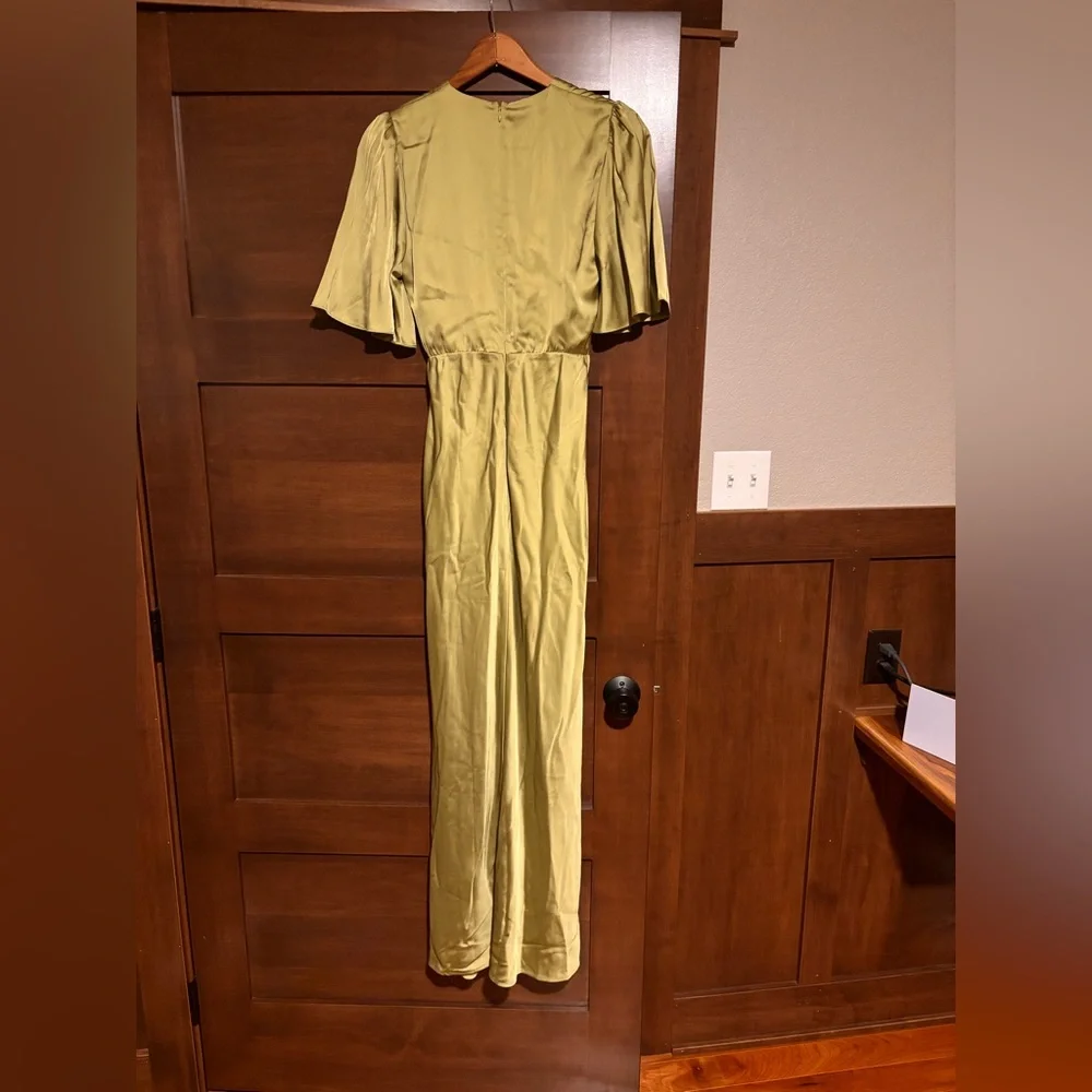 Abercrombie & Fitch Green Maxi Dress Size Small Tall